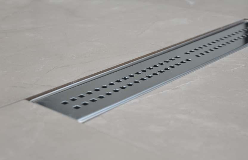 Linear Sower Drain Wit liquid insulation bridge, Stainless steel case, Kokumatik () anti-odor, practical sower set.