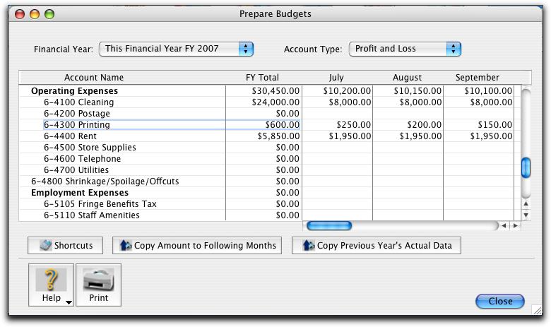 Improved budgeting tools In previous versions, the budget for the following financial year could only be created at the end of the current financial year.