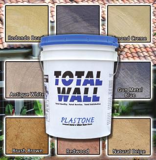Plastone is white and can be tinted to produce any uniform plaster color.