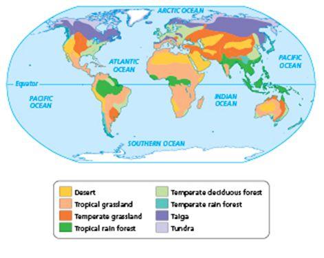 A is a region of Earth where the climate determines the types of plants that live there. The of plants in a biome the of animals that live there.