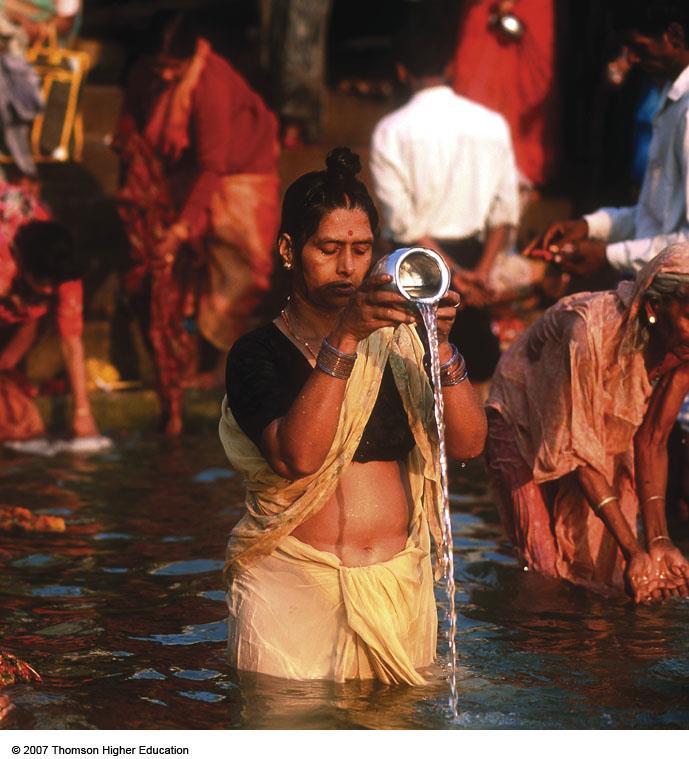 Case Study: India s Ganges River: Religion, Poverty, and Health Daily, more than 1 million Hindus in