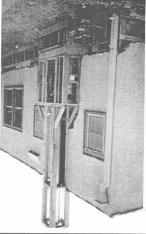 Because these chimneys are not reinforced with steel and their mortar tends to deteriorate over time, they usually have little strength to resist earthquakes. Fig. 7.
