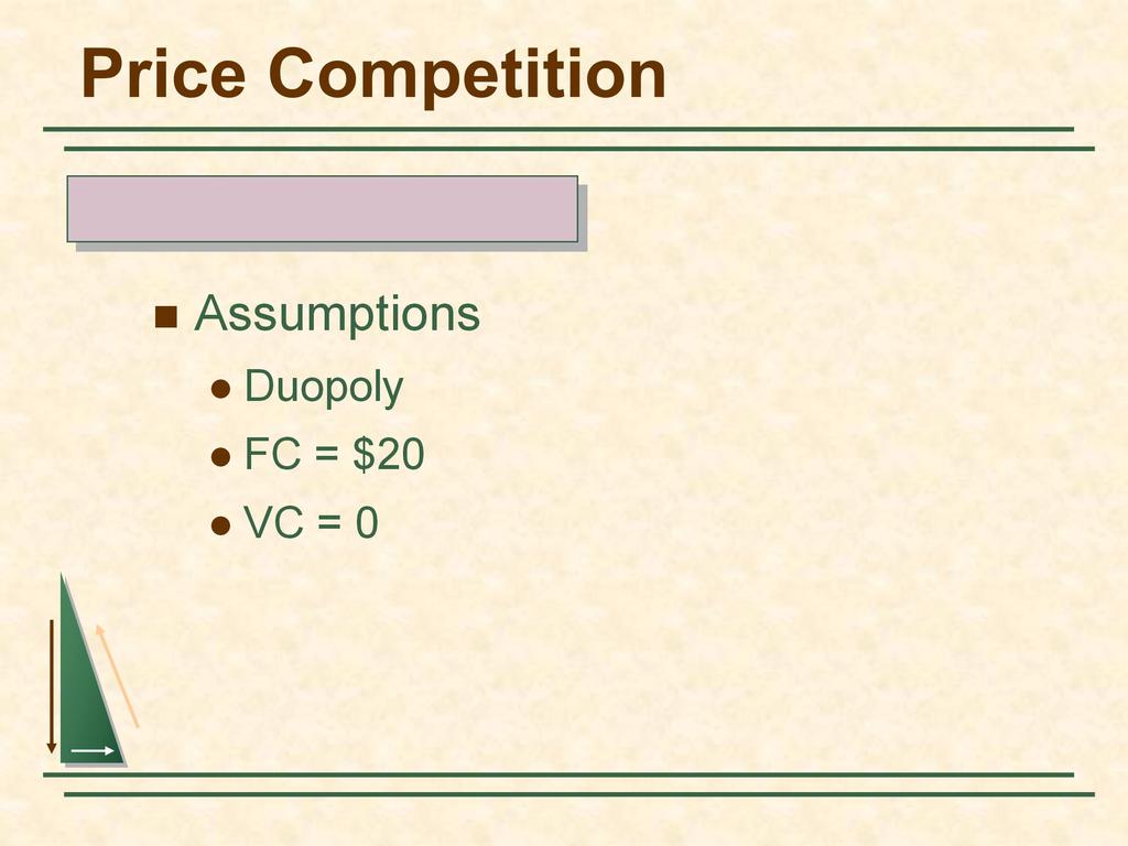Price Competition Differentiated Products