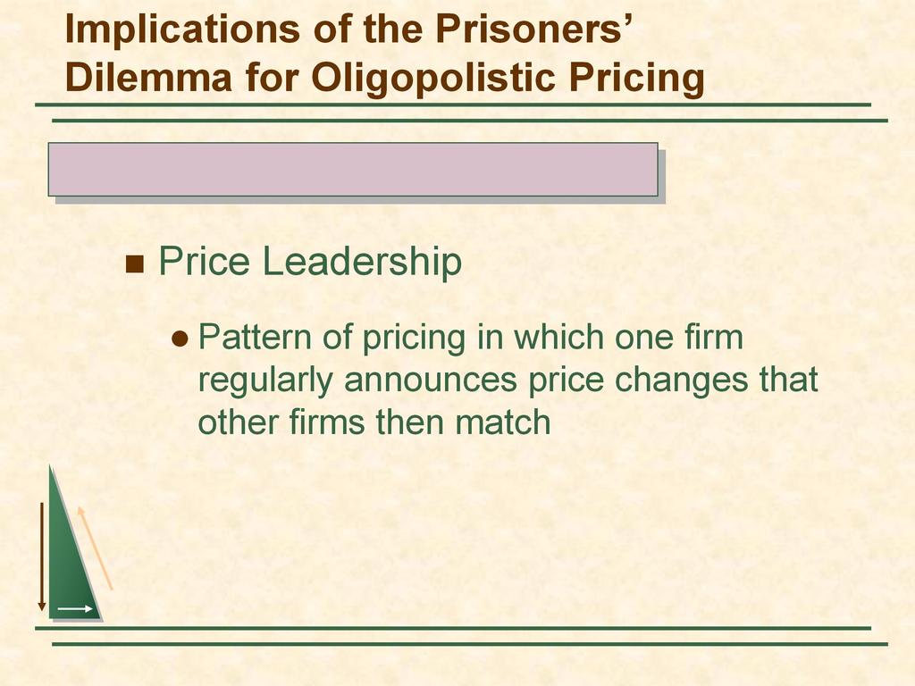 Implications of the Prisoners Dilemma for Oligopolistic Pricing 高参考价值的真题 答案 学长笔记 辅导班课程, 访问 :www.kaoyancas.
