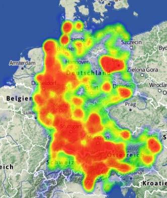 Big Data Region report example: Heatmap from