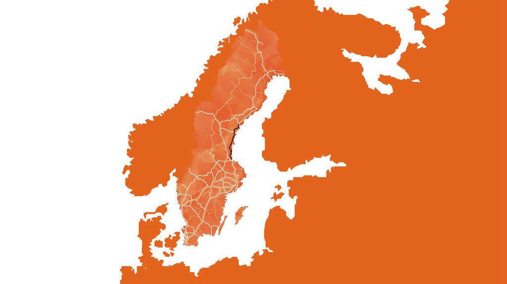 How is the New East Coast Line important to Europe? The East Coast Line is an important economic artery for the critical supply of iron ore and forest products from northern Sweden to Europe.