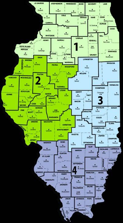Field Offices in almost every county Contacting NRCS in Illinois