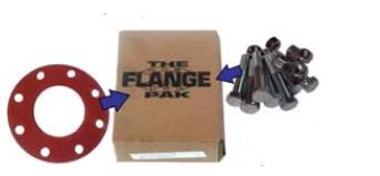 B 8.1 FLANGE JOINT ACCESSORY KITS: Flange Joint Accessory Kits shall meet or exceed the performance specifications of: Designed to work with flange pipe and fittings per ANSI/ AWWAC110/A21.