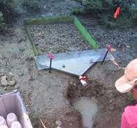 placed in soil 9 Site & Measurements, Deep drainage 60cm
