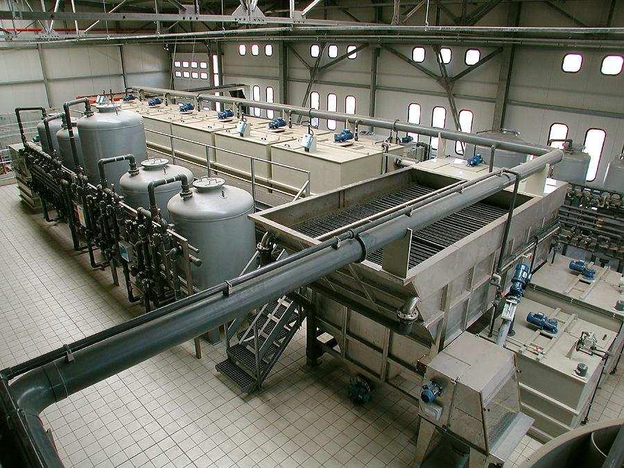 Chemical-physical plant 20 m3/h, with