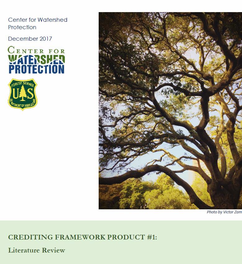 National Interest in Urban Trees CWP & American Forests proposed stormwater credits USGS