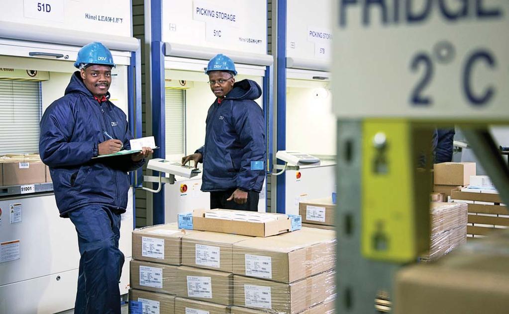 OUR COMPETITIVE ADVANTAGE DSV Healthcare has been in operation for more than 20 years and in co-operation with its clients has over this time established world class warehousing and transport infra