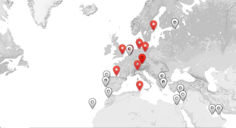 GEOGRAPHICAL PRESENCE 8 branches in Europe (Hamburg, Berlin, London, Breda, Milan, Stockholm, Bilbao, Rotterdam) Over 20 representative offices (St.
