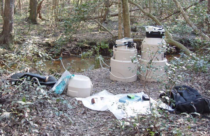 Sample Collection Strategy Surface water drainage pathways Upstream/downstream of ranges Wet/dry