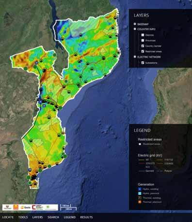 Renewable energy potential of Mozambique, per resource (GW) Potential for selected key projects Source: