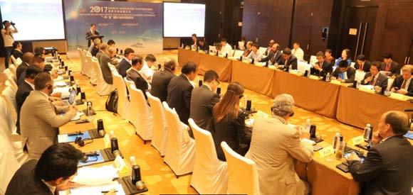 The Belt and Road Roundtable Meeting for International Transport Cooperation, with the theme as Initiating the Establishment of International (The Belt & Road) Transport Alliance (ITA), was convened