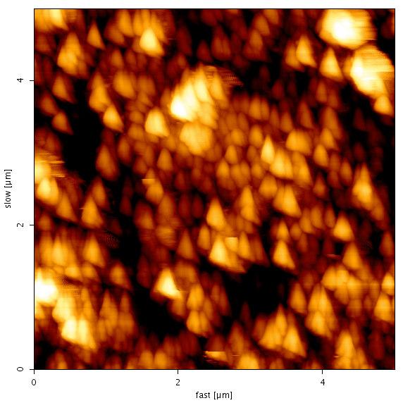3.4 Atomic Force Microscopy (AFM): Figure 3.7 shows the AFM images for and MgO films oxidized at various oxidation temperatures for thin film thickness 6nm.