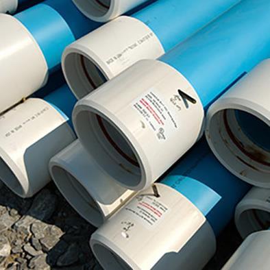 A 5.2 PVC PIPE RESTRAINED JOINT PIPE & COUPLINGS (AWWA C-900) (4 THRU 16 ): AWWA C-900, Pipe shall meet or exceed the performance specifications of: ASTM D1784, manufactured from compounds with cell