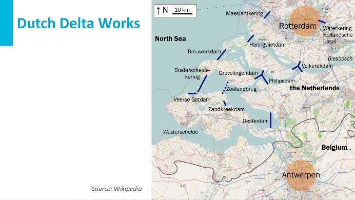 effective strategy compared to reinforcing all the dikes along the estuary. The project was called the Dutch Delta Works.