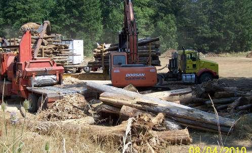 tight roads are a challenge Logging residues
