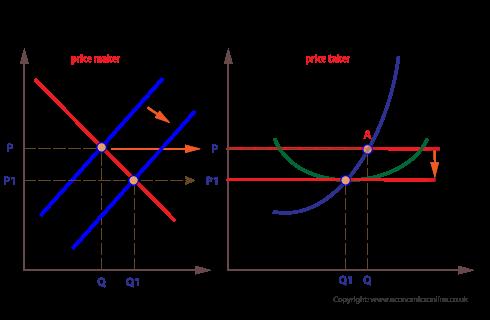MR = AR Profit Maximising Level of Output: MR = MC Profit Maximising Quantity: P = MC Shutdown Rule Short Run Price is less than AVC Firm losses