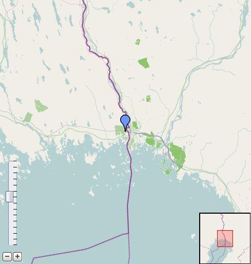 Project PolarSol koti 41\193\- Location of the system Map section Profil Longitude: 24.109 Latitude: 65.