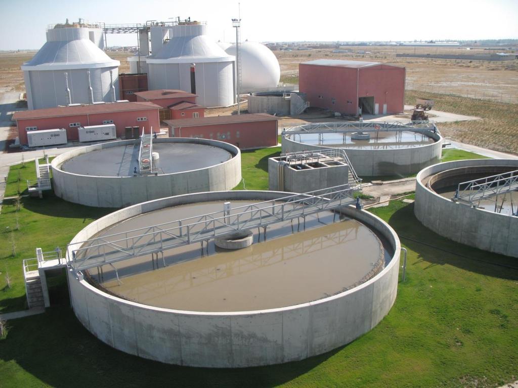 Sludge treatment, biogas production and energy recovery units 2 3 4 1 1 Sludge