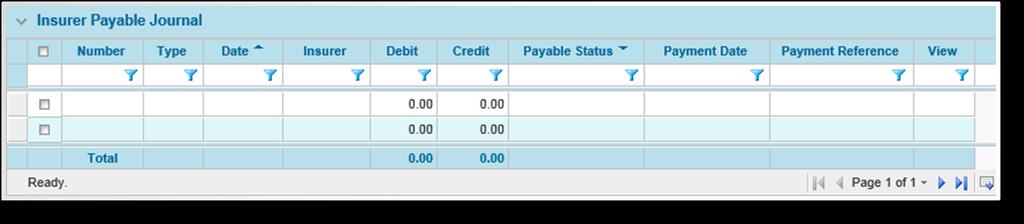 Payables Page 100 When an insurer payable transaction is in Pending or Ready For Payment status, it can be marked as paid and the associated general ledger entries will be created. 1. Use the Insurer Payables feature detailed above to locate the necessary transactions.