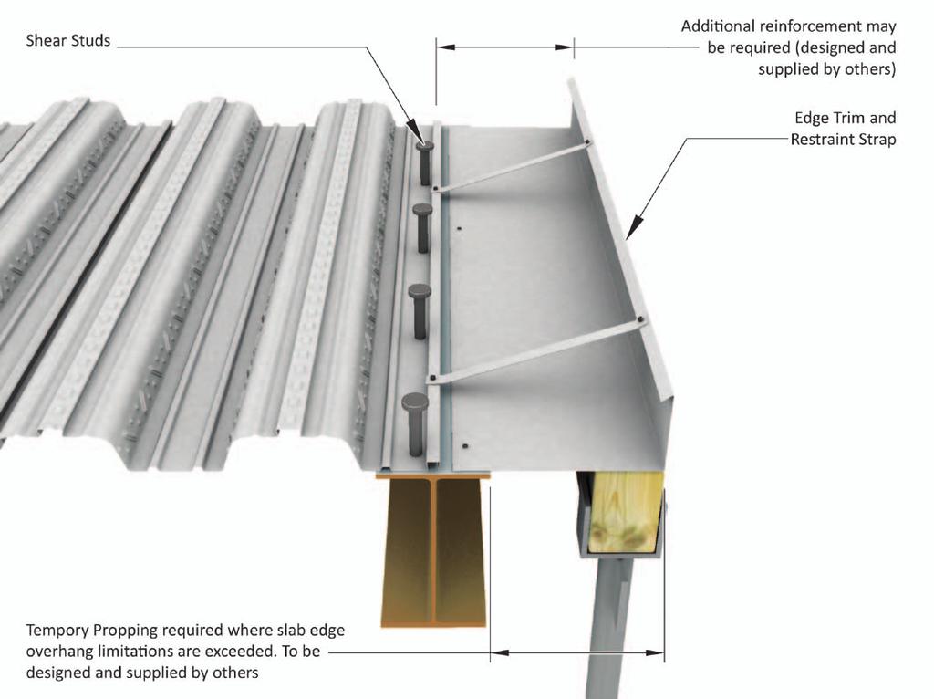 Guidance Notes Design General SMD s metal decking products are commonly used as part of a composite floor slab, where the decking acts as both permanent formwork and tensile reinforcement (sagging)