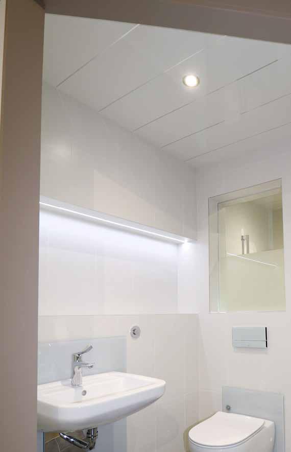 DECORATIVE WALL & CEILING PANELS M1 SERIES CEILING PANELS Ideal for using alongside bathroom wall panels to finish off your project to a high standard