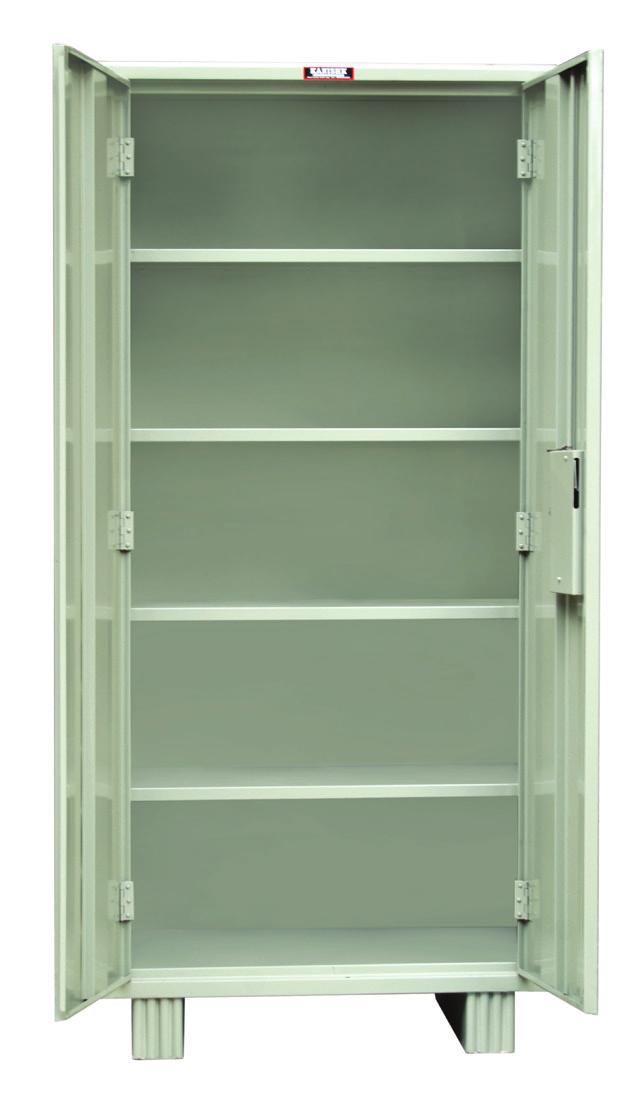 Office Almirahs KANISHK Steel Almirah Plain Model with 4 Shelves making 5 Open Compartments.