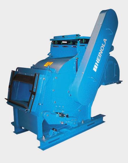 CHIPPERS with slope infeed HEINOLA 55 R Robustly constructed chipper with slope infeed for chipping smaller quantities of wood material.