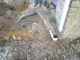 Infiltration is ground water that indirectly enters the sanitary sewer through defects in the sewer pipe.