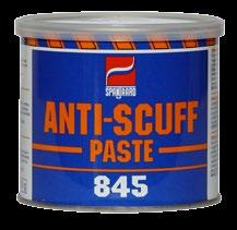 ANTI-SCUFF PASTE & SPRAY BELT DRESSING Used for the assembly of all moving parts to prevent scuffing and scoring, particularly when running in. Copes under extreme temperatures and pressures.