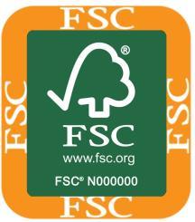 2 In the following cases, the FSC logo may be used with a minimum size of 7 mm: a) The paper size is A5 or smaller. b) The FSC logo is used to indicate individual FSC certified products (e.g. in catalogues or brochures).