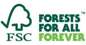 mark (e) the Forests For All Forever logo with text mark 2.1 The Forest Stewardship Council A.