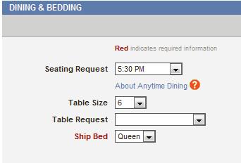 To search for a new cabin, start with a new booking, use Cabin Selection and locate an available stateroom. Then click on Main Menu to enter existing booking and add the new stateroom number.