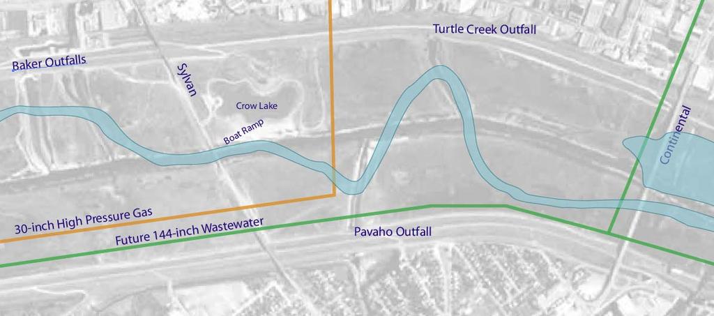 River Meandering Involves Several Considerations Preserve Existing Boat Ramp and Crow Lake