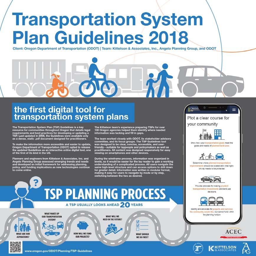 ODOT s new Transportation System Plan Guidelines represents one of