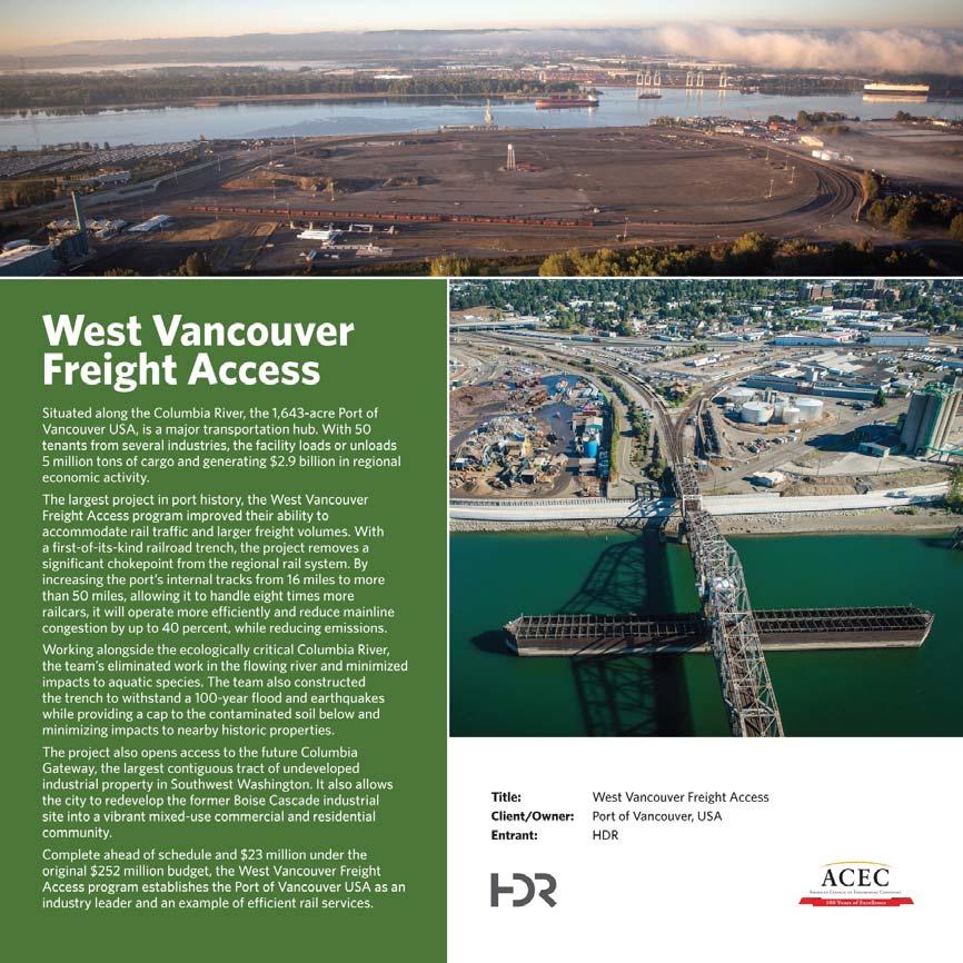 The largest project in port history aimed to accommodate more rail traffic and larger freight volumes by removing a chokepoint.