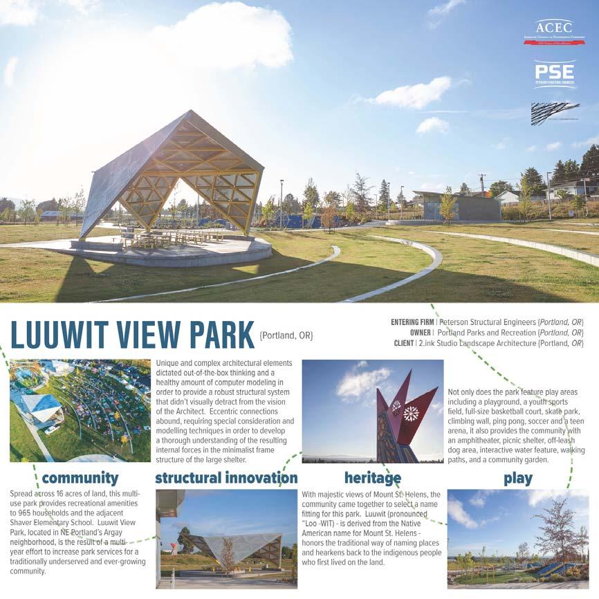 An innovative team came together to deliver a highquality, recreational park to a