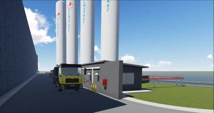The terminal will be equipped with a truck fuelling station and a pontoon for future fuelling of inland vessels. The start of operations is expected in October 2015.