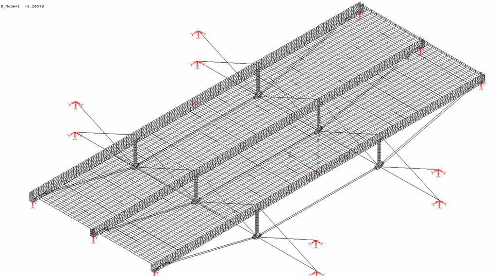 10 shows the stresses parallel to the grain in timber elements, for maximum load formed by permanent + snow combination. Fig.