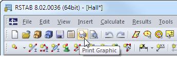 6 Printout 6. Printout 6.1 Printout Report Similar to RSTAB, the program generates a printout report for the STEEL SANS results, to which graphics and descriptions can be added.