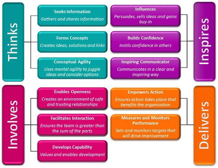 A quick overview of the behavioural framework The High Performance Management Competency Framework, developed by Harry Schroder and Tony Cotterill, consists of 4 clusters of behaviours or