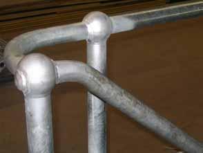 Weldlok Ball Tube Handrail System The Weldlok Ball Tube handrail system meets today's need for cost and time saving techniques in the installation of walkways, stairs and ladders.