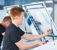 We offer young people an apprenticeship in different technical and commercial professions.