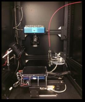 Figure 1: Bespoke PL imaging system used for this work with excitation wavelength of 405 nm and a 720 nm long-pass filter.