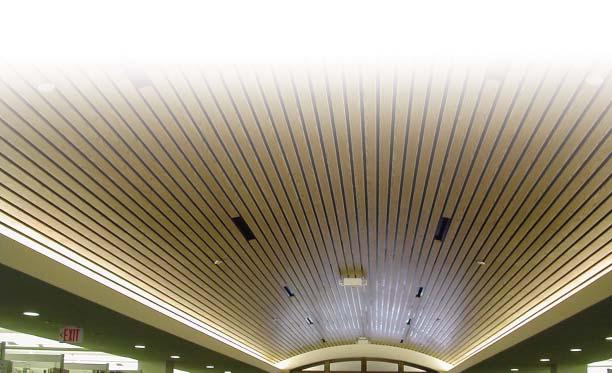 LINEAR Simplex Ceilings has over 40 years experience with linear metal ceiling systems.