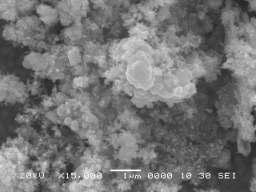 diameter as 10 20 nm. Figure (2): SEM structures of CdTe thin film asdeposited on conducting surface (FTO) via electrochemical synthesis by Simple two electrode method at ph 2.